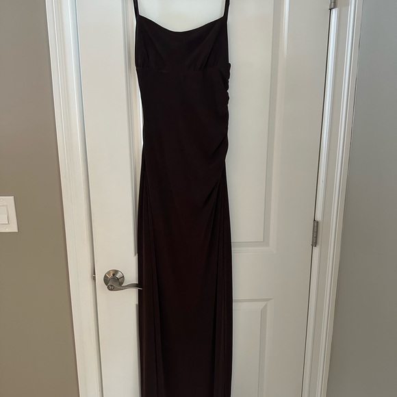 Lulu's Chocolate Brown Maxi Dress - Picture 3 of 6
